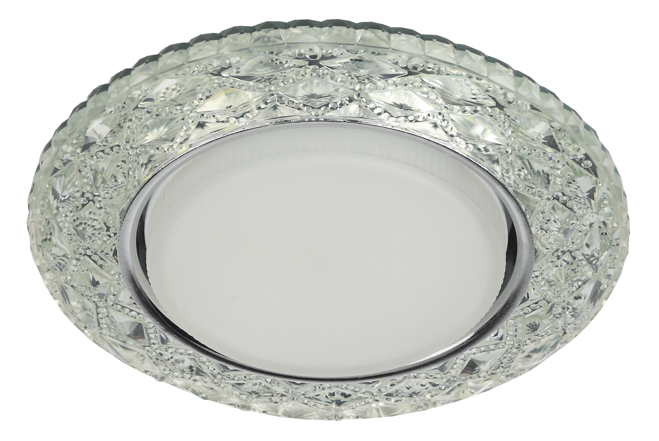 DK LD24 SL/WH Светильник ЭРА декор cо светодиодной подсветкой Gx53, прозрачный (50/800)