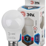LED A60-7W-840-E27 ЭРА (диод, груша, 7Вт, нейтр, E27) (10/100/1500)
