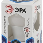 LED A60-7W-840-E27 ЭРА (диод, груша, 7Вт, нейтр, E27) (10/100/1500)