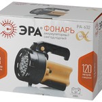 PA-602 Фонарь ЭРА прожектор АЛЬФА [19xLED, литий 3Ач, ЗУ 220V+12V, карт] (8/144)