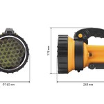 PA-603 Фонарь ЭРА прожектор АЛЬФА [36xLED, литий 3Ач, ЗУ 220V+12V, карт] (8/96)