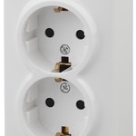11-2206-01 ЭРА Розетка 2х2P+E Schuko со шторками, 16A-250В, IP20, ОУ, Эра Эксперт, белый (12/120/1920)