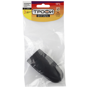TBP1L Фонарь Трофи 1*LED, пластик, 2xAA, полиб (25/300/3600)