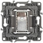 12-3102-03 ЭРА Розетка TV проходная, IP20, Эра12, алюминий (10/100/3200)