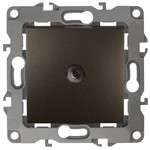 12-3102-13 ЭРА Розетка TV проходная, IP20, Эра12, бронза (10/100/3200)