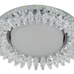 DK LD20 SL/WH Светильник ЭРА декор cо светодиодной подсветкой Gx53, прозрачный (30/720)