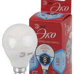 ECO LED P45-8W-840-E14 ЭРА (диод, шар, 8Вт, нейтр, E14) (10/100/4000)