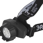 GB-602 Фонарь ЭРА налобный [7xLED, 3xAAA, 4 реж., черный, бл] (10/60/480)