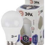 LED A60-15W-860-E27 ЭРА (диод, груша, 15Вт, хол, E27) (10/100/2000)