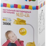 ЭРА наст.светильник NLED-434-6W-R красный (16/96)