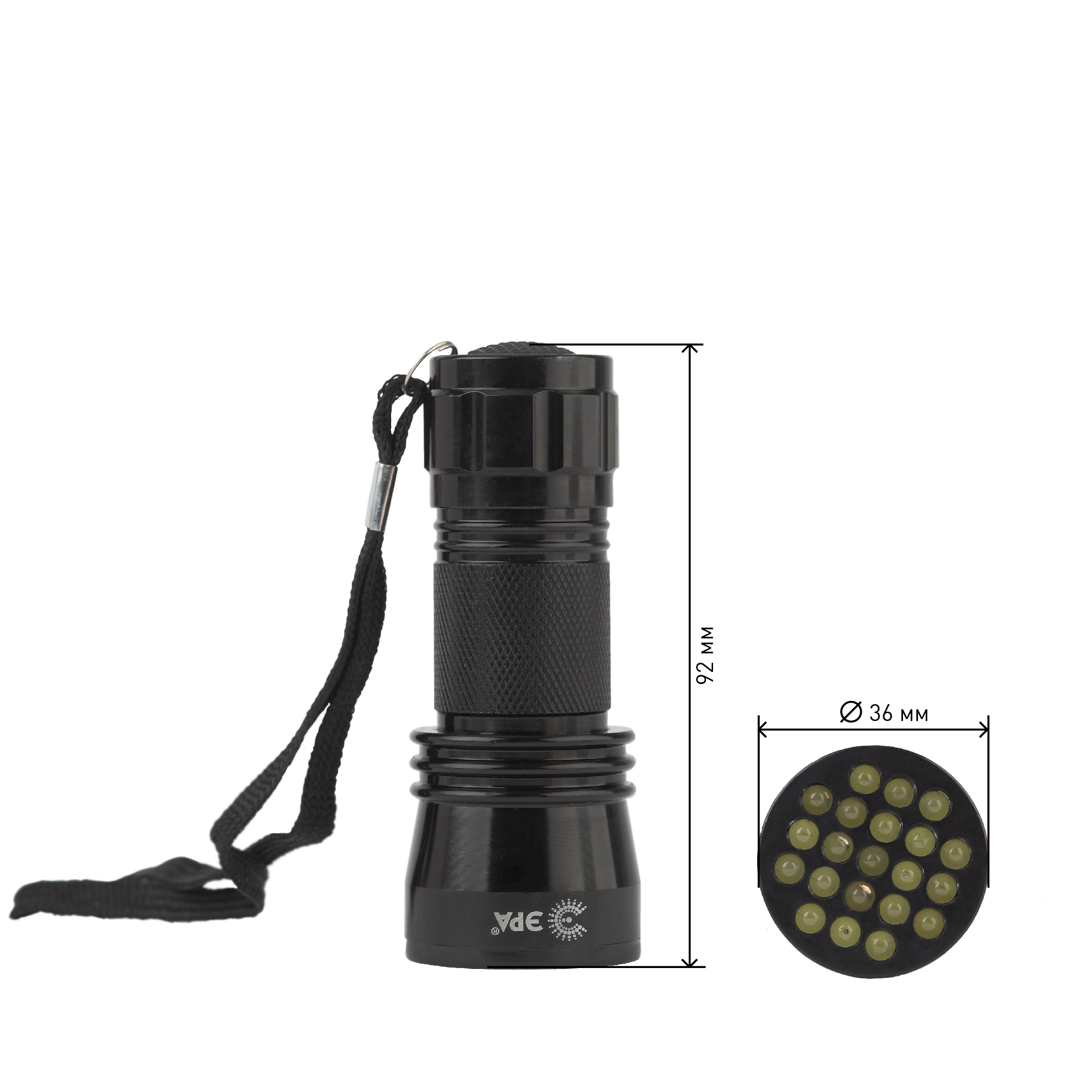 MB-502 Фонарь ЭРА универc. Гриндер [21xLED, 1.5Вт, алюм, 3хААА, бл] (10/60/1080)