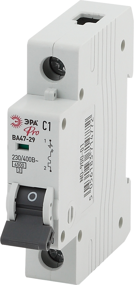 ЭРА Pro Автоматический выключатель NO-900-05 ВА47-29 1P 3А кривая C (12/180/3240)
