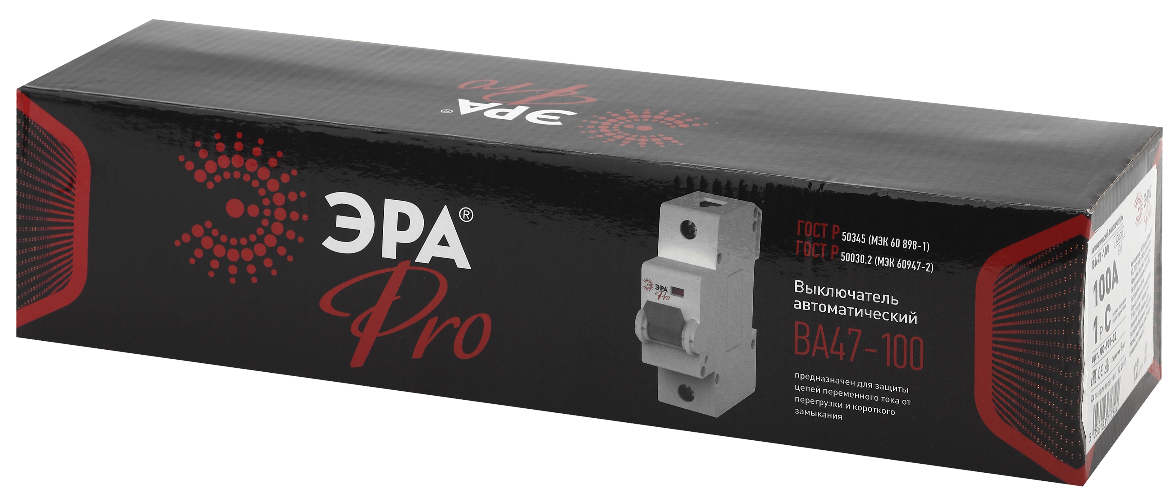 ЭРА Pro Автоматический выключатель NO-901-32 ВА47-100 1P 100А кривая C (12/120/1440)