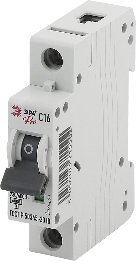 ЭРА Pro Автоматический выключатель NO-901-44 ВА47-63 1P 16А кривая C (12/180/3240)