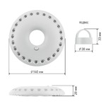 K24 Фонарь ЭРА Кемпинг NEW 24xLED, 3xAA, карабин, бл (20/600)