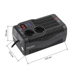 СНК-600 ЭРА Стабилизатор напр. компакт, 160-260В/220В, 600ВА (8/240)