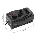 СНК-1000 ЭРА Стабилизатор напр. компакт, 160-260В/220В, 1000ВА (8/192)