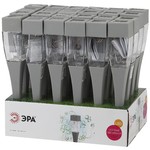 SL-SS38-GLOW-2 ЭРА Садовый светильник на солнечной батарее, сталь, пластик, серый, 38 см (48/1152)