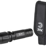 HT1W Фонарь ЭРА 1W LED, алюм, чехол, 3хААА, бл+БАТАРЕЙКИ В ПОДАРОК (600)