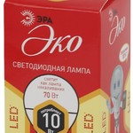 ECO LED P45-10W-827-E14 ЭРА (диод, шар, 10Вт, тепл, E14) (10/100/2800)