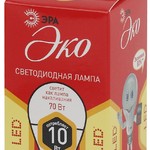 ECO LED P45-10W-827-E27 ЭРА (диод, шар, 10Вт, тепл, E27) (10/100/2800)