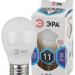 LED P45-11W-840-E27 ЭРА (диод, шар, 11Вт, нейтр, E27) (10/100/3600)