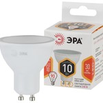 LED MR16-10W-827-GU10 ЭРА (диод, софит, 10Вт, тепл, GU10) (10/100/4000)