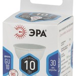 LED MR16-10W-840-GU10 ЭРА (диод, софит, 10Вт, нейтр, GU10) (10/100/4000)