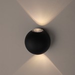 WL11 BK Подсветка ЭРА Декоративная подсветка светодиодная ЭРА 2*1Вт IP 54 черный (20/400)