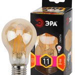 F-LED A60-11W-827-E27 gold ЭРА (филамент, груша золот., 11Вт, тепл, Е27) (10/100/1500)