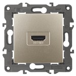 14-3114-04 ЭРА Розетка HDMI, IP20, Эра Elegance, шампань (10/100/3200)
