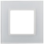 14-5101-01 ЭРА Рамка на 1 пост, стекло, Эра Elegance, белый+бел (10/50/1800)