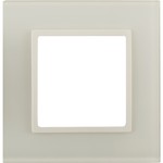 14-5101-02 ЭРА Рамка на 1 пост, стекло, Эра Elegance, сл.кость+сл.к (10/50/1800)