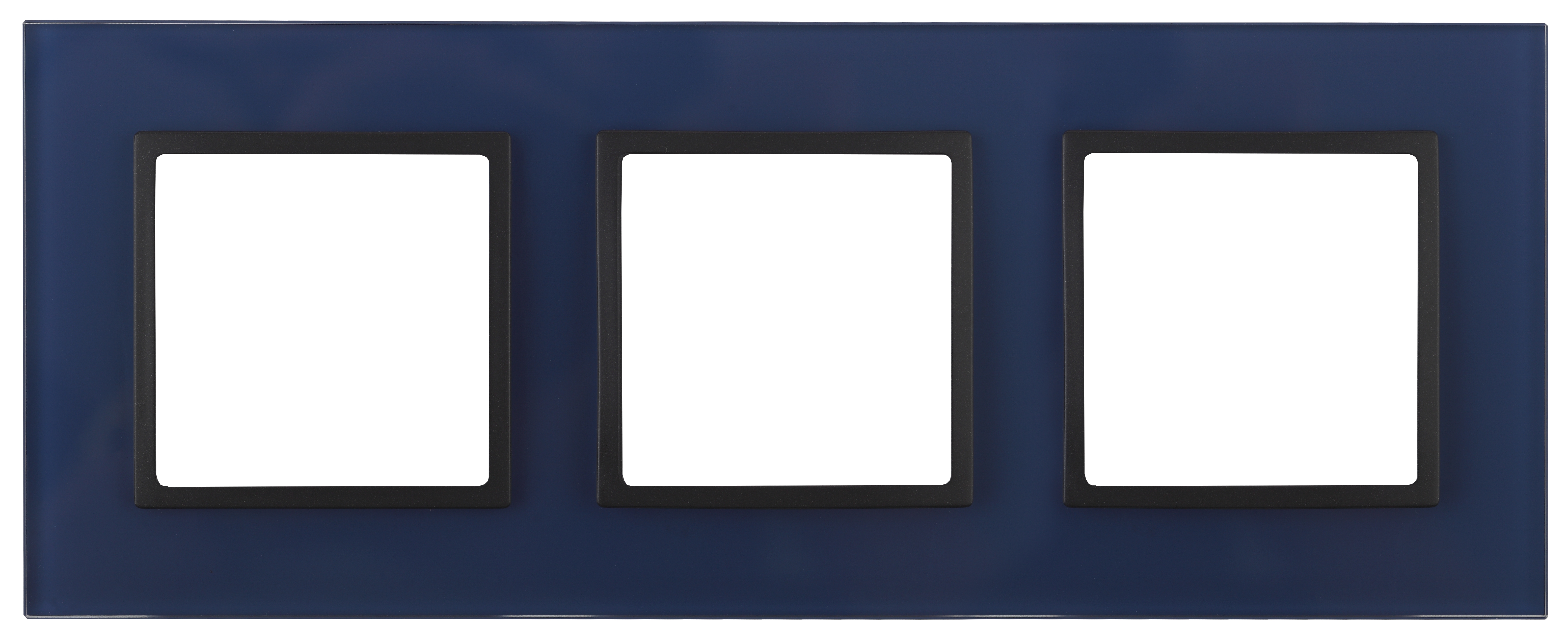 14-5103-29 ЭРА Рамка на 3 поста, стекло, Эра Elegance, синий+антр (5/25/900)