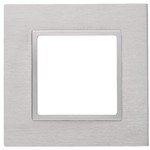 14-5201-03 ЭРА Рамка на 1 пост, металл, Эра Elegance, алюминий+алюм (10/50/1800)