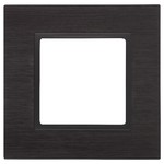 14-5201-05 ЭРА Рамка на 1 пост, металл, Эра Elegance, чёрный+антр (10/50/1500)