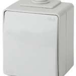 11-1601-03 ЭРА Выключатель IP65, 10АХ-250В, ОУ, Эра Эксперт, серый (10/100/1600)