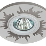 DK LD30 WH Светильник ЭРА декор cо светодиодной подсветкой MR16, 220V, max 11W, белый (50/800)