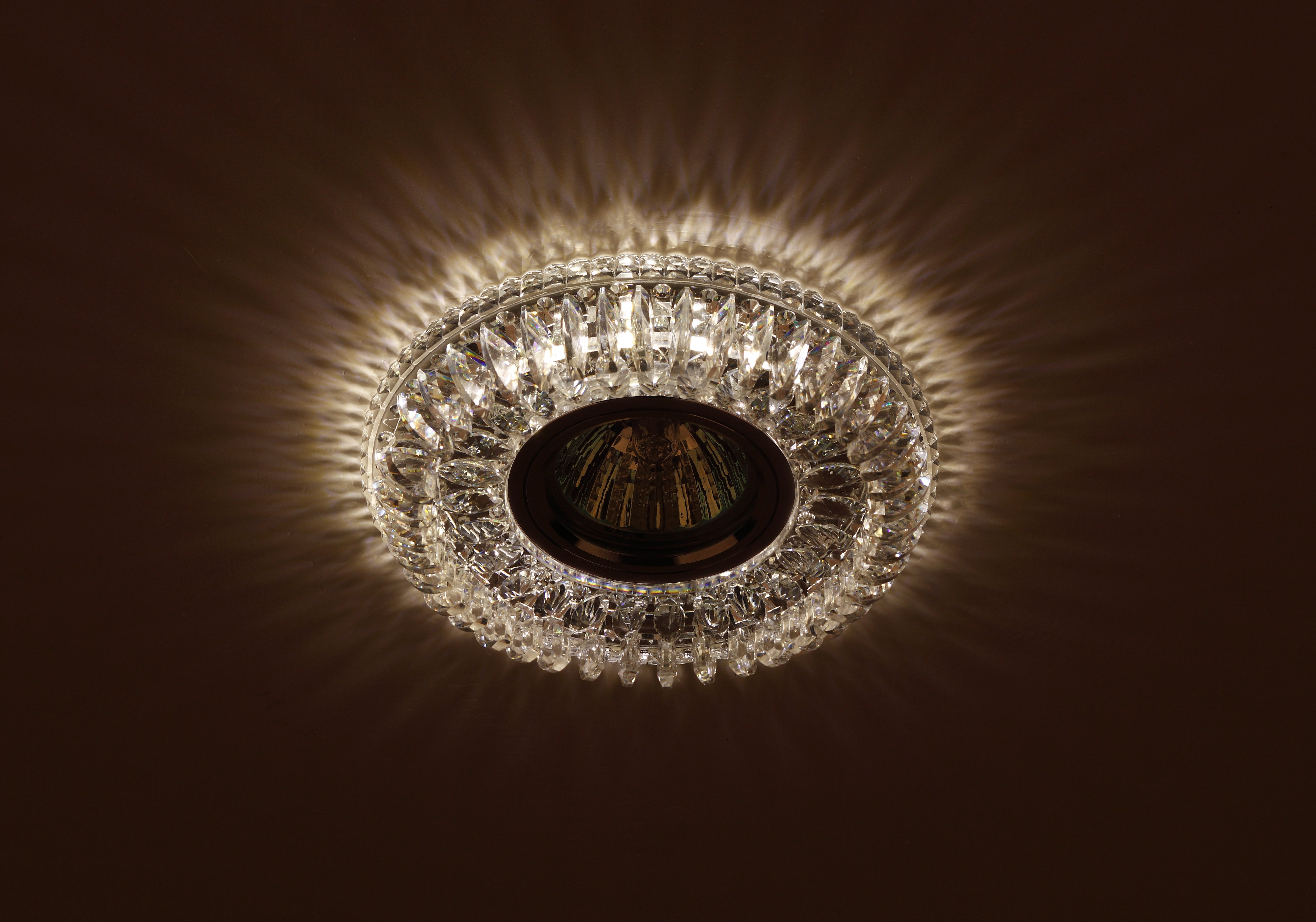 DK LD34 SL/WH Светильник ЭРА декор cо светодиодной подсветкой MR16, прозрачный (40/1200)