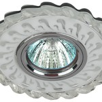 DK LD36 SL/WH Светильник ЭРА декор cо светодиодной подсветкой MR16, прозрачный (40/1200)