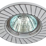 ST6 CH/WH Светильник ЭРА штампованный MR16,12V/220V, 50W белый/хром (100/2800)