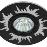 DK LD30 BK Светильник ЭРА декор cо светодиодной подсветкой MR16, 220V, max 11W, черный (50/800)