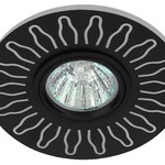 DK LD31 BK Светильник ЭРА декор cо светодиодной подсветкой MR16, 220V, max 11W, черный (50/800)