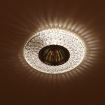 DK LD33 SL/WH Светильник ЭРА декор cо светодиодной подсветкой MR16, прозрачный (40/1200)