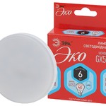 ECO LED GX-6W-840-GX53 ЭРА (диод, таблетка, 6Вт, нейтр, GX53) (10/100/4800)