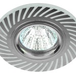 DK LD39 WH/CH Светильник ЭРА декор cо светодиодной подсветкой MR16, белый/хром (50/2000)
