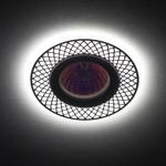 DK LD42 WH/GD Светильник ЭРА декор cо светодиодной подсветкой MR16, белый/золото (50/1750)