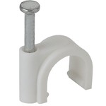 ЭРА Скоба 22мм круглая пластиковая (50шт) (25/1400)