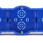 ЭРА Подрозетник промежуточный UniPost 68х45мм для твердых стен синий IP30 (160/3200)