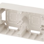 12-6102-02 ЭРА Коробка наклад. монтажа 2 поста, Эра12, слоновая кость (10/100/800)
